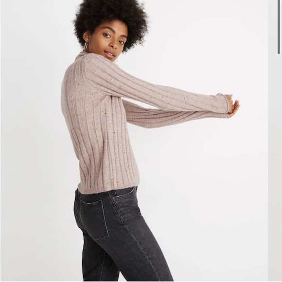 Madewell Donegal Evercrest Turtleneck mock neck Sweater medium - Picture 2 of 6